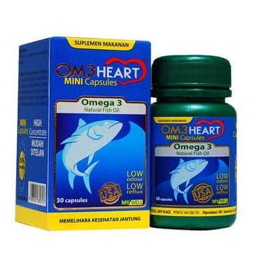 TERMURAH - OM3HEART OM3 heart omeheart ome heart omega 3 minyak ikan