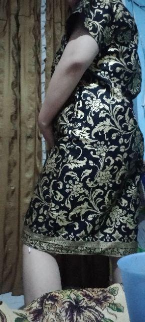 Batik Couple Keluarga Sania Ruffle Ori Ndoro Jowi Dnt Motif Bakung