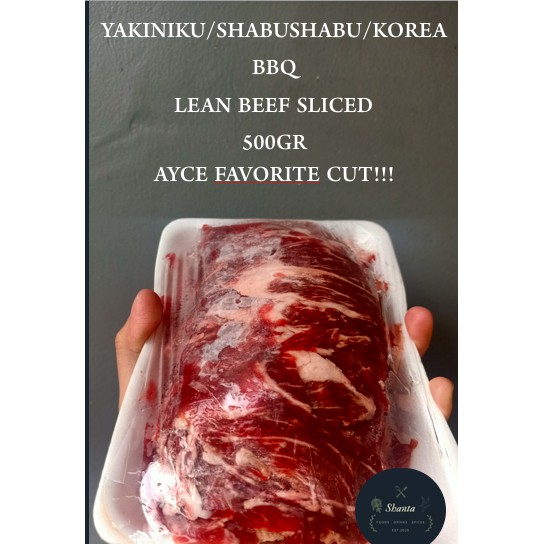 Jual Daging Sapi Sliced Yakiniku Shabu Shabu Korean Bbq Lean Beef