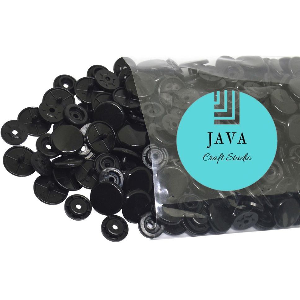 

KANCING SNAP CETET PLASTIK 15 MM PER 144 SET HITAM (ART. 80)
