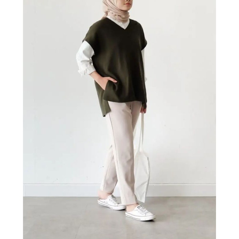 Ryu Vest Army Cottonary