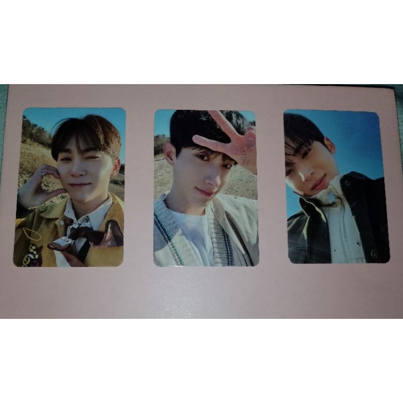 PC Photocard Face The Sun Seventeen Path Version. Seungkwan, DK, Mingyu