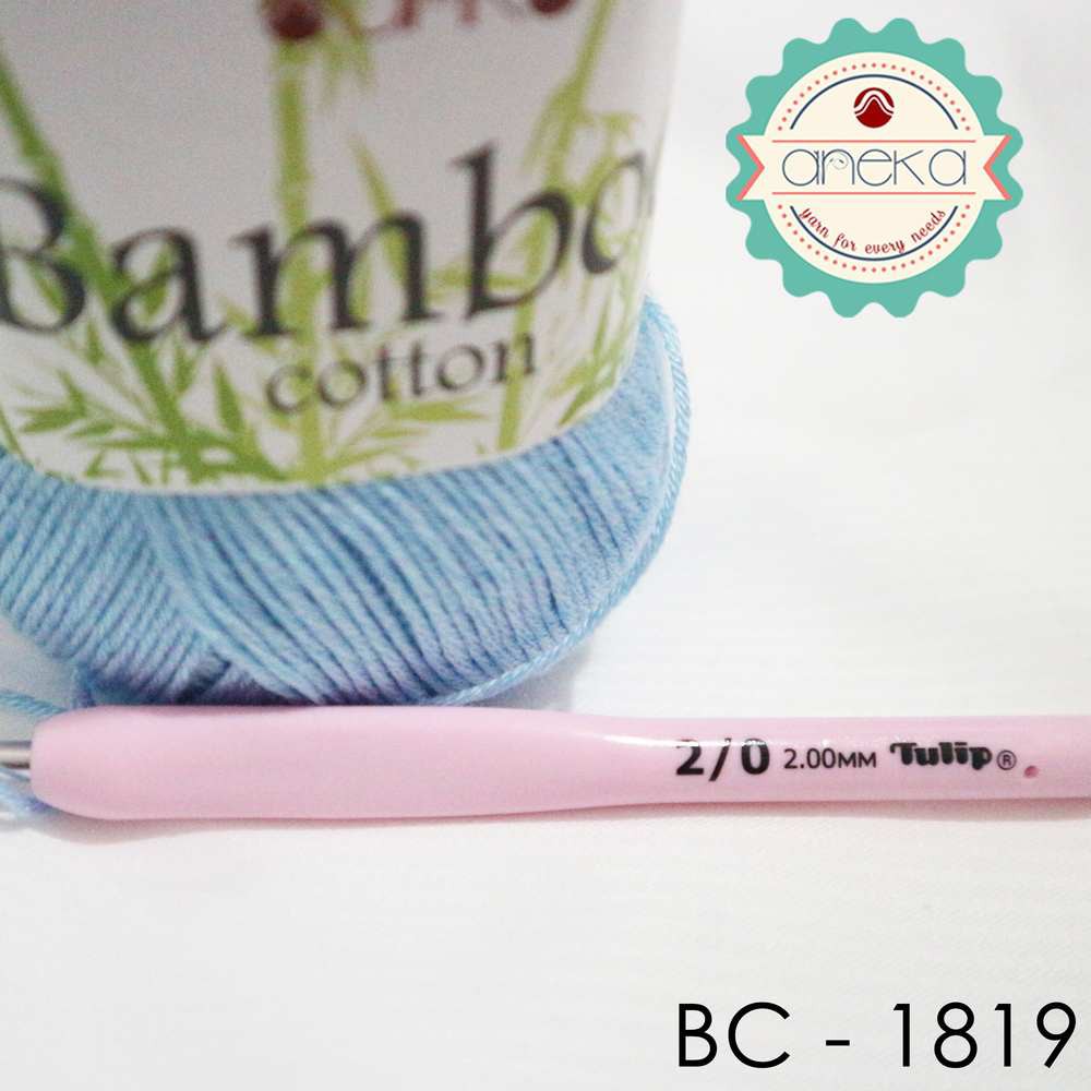 Benang Rajut Katun Bambu / Bamboo Cotton Yarn 1 - 1819 Biru Muda