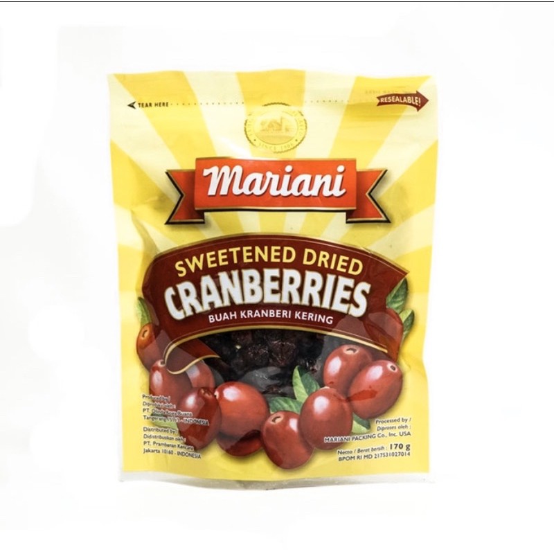 

Mariani sweetened dried fruit 170 gr