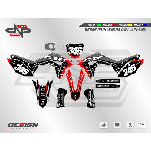Decal Stiker CRF 250-450 R 2019 04