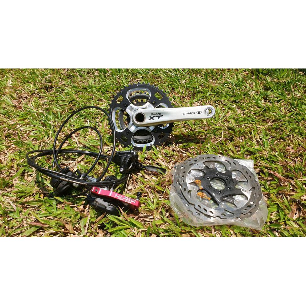 Berkualitas Crank Shimano Xt Brakeset Xt Ice Tech