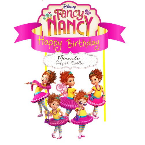 Fancy nancy cake topper