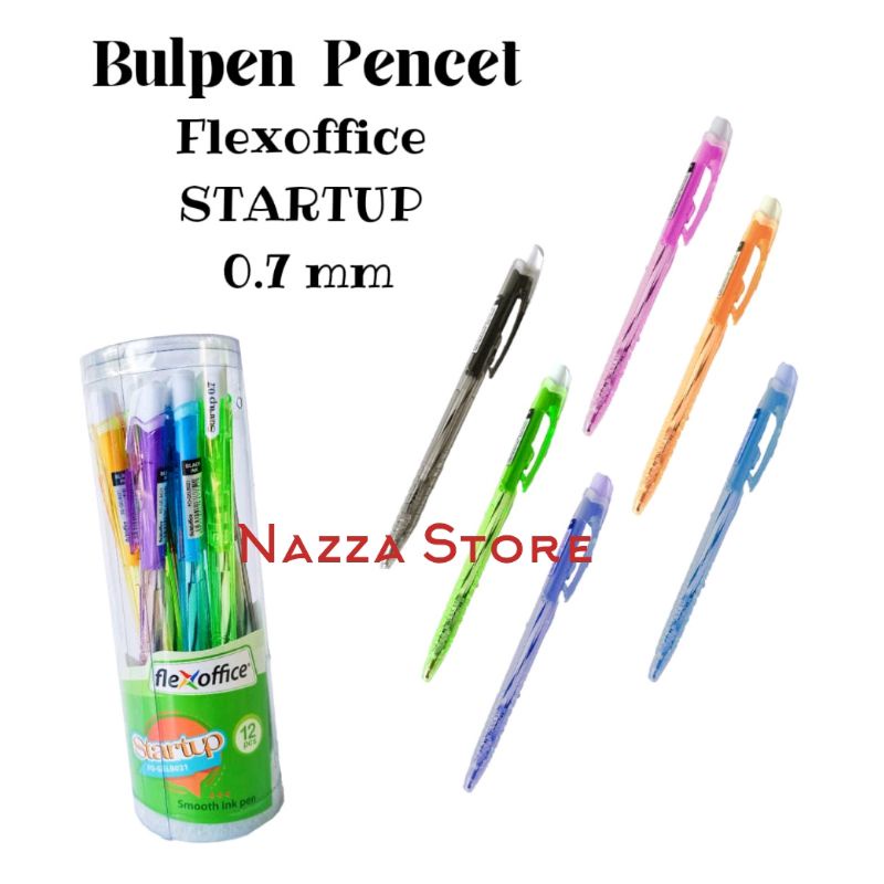 

FLEXOFFICE Bulpen Ulpen Pencet/cetekan 0,5 - 0,7 mm 1 pcs