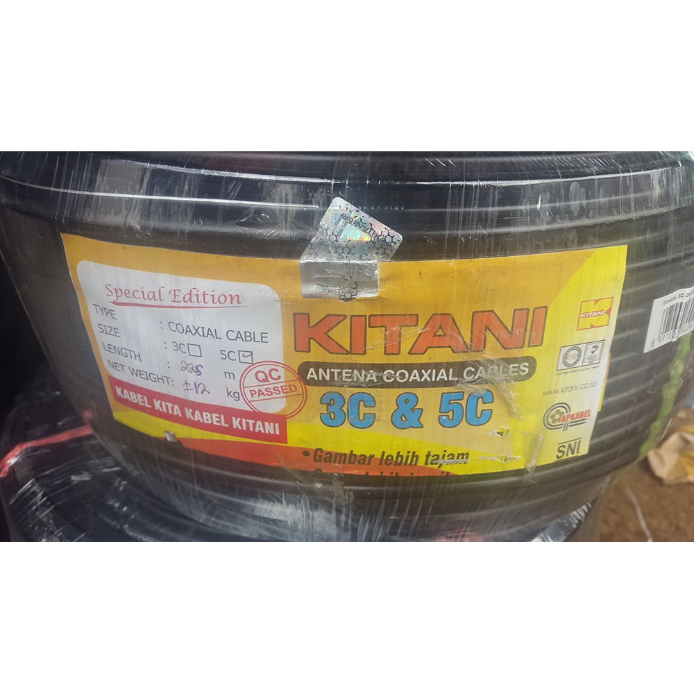 Kabel coaxial KITANI 5C 225 meter ( tembaga murni )