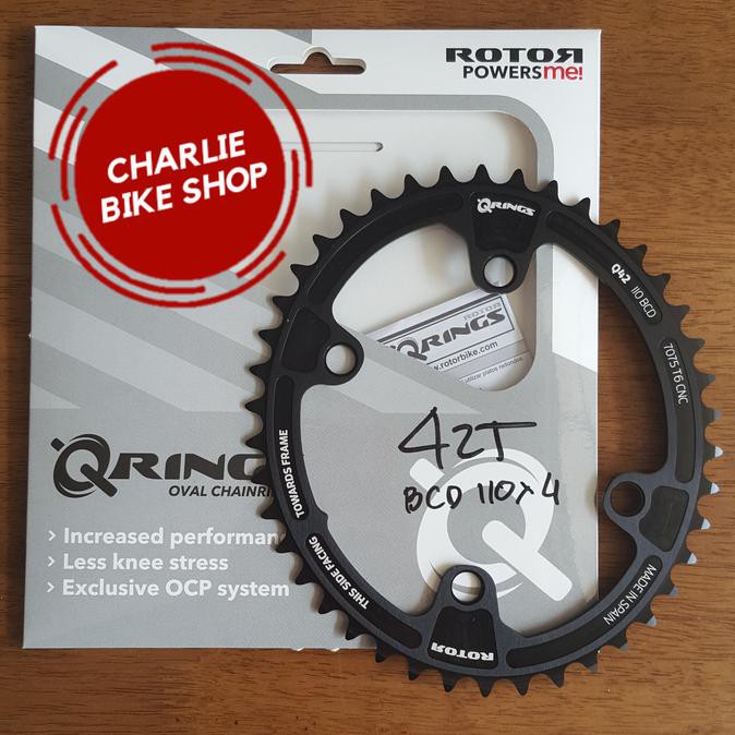 Chainring Rotor Qrings Oval 42T Bcd110X4 - Rotor Aldhu - Shimano