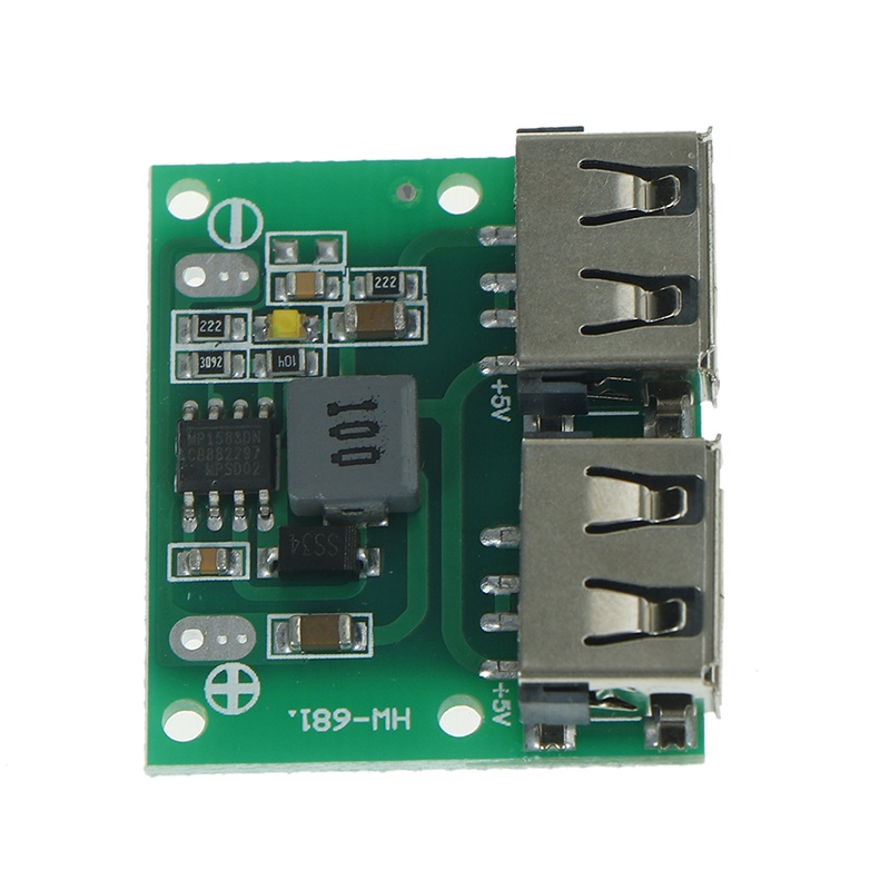 {LUCKID}9V 12V 24V to 5V DC-DC Step Down Charger Power Module Dual USB Output Buck Board