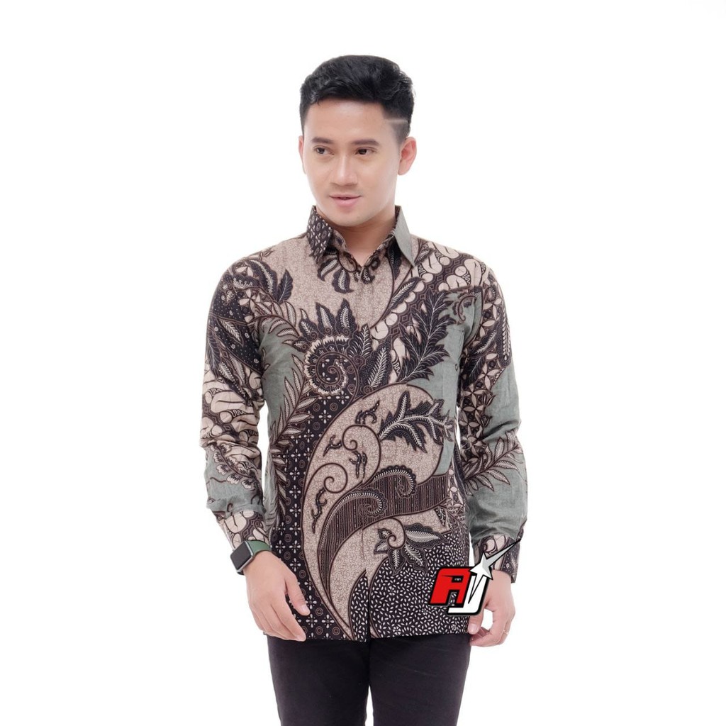 kemeja  pria SOGAN HRB026 BATIK promo  atasan pria .OARTO BATIK IPNU-IPPNU HEM PRIA Bell