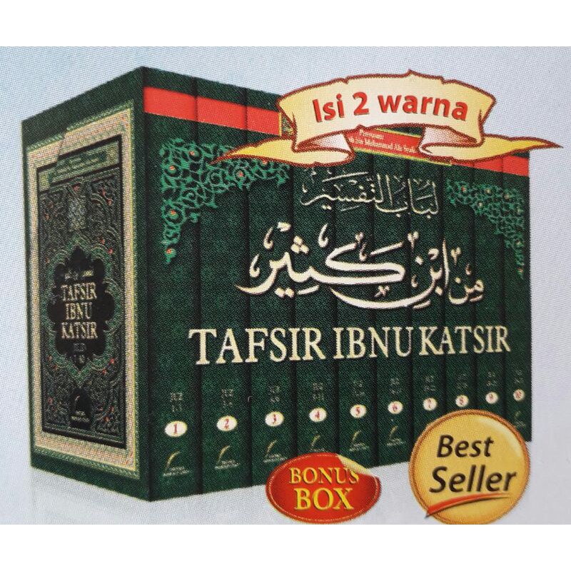 Tafsir Ibnu Katsir 1-10 Jilid Lengkap 30 Juz Bonus Box ORIGINAL
