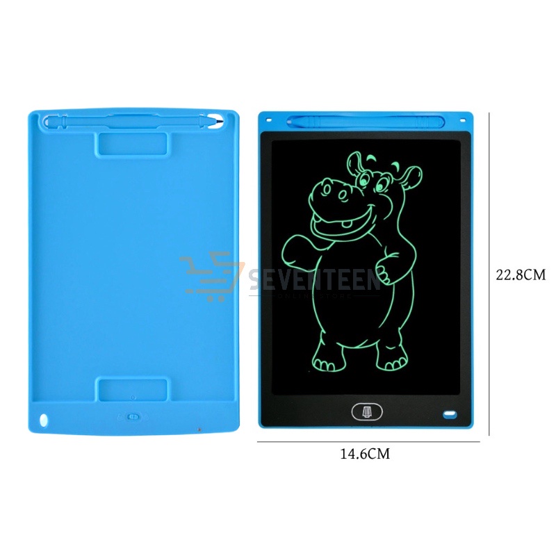 SEVENTEEN LCD DRAWING TABLET 8.5 INCH 10 INCH 12 INCH WRITING TABLET ANAK PAPAN LAYAR TULIS ANAK PAPAN TULIS ELEKTRIK LCD WRITING BOARD