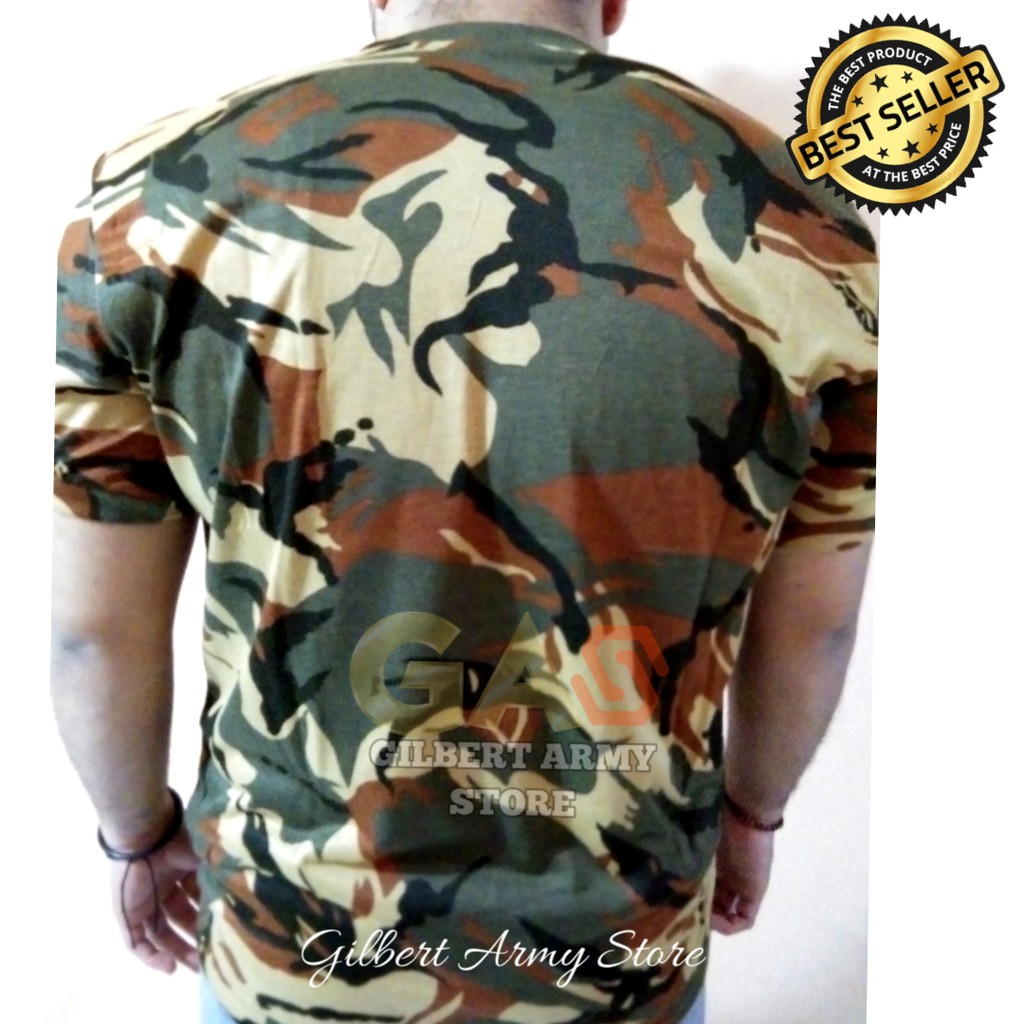 GILBERT ARMY STORE Kaos Loreng Libanon Tni  Kaos Lengan Pendek Pria Motif Army Militer Grosir Murah