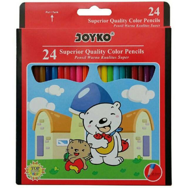

Pensil Warna 24 Warna Joyko CP-24PB Superior Color Pencils