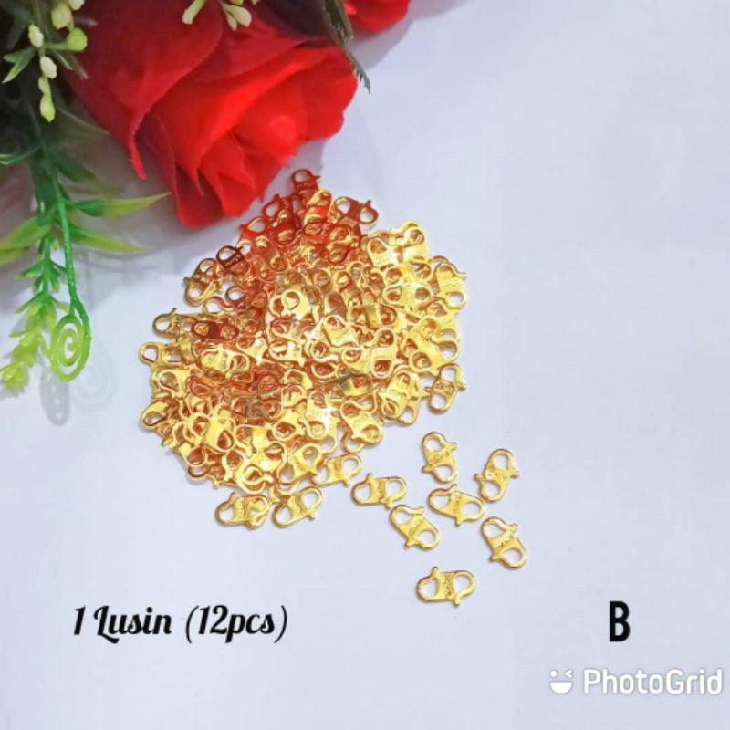 Kaitan kalung gelang , kait S , pengait gelang , pengait kalung , bahan xuping