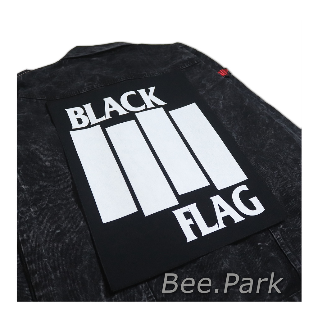 PATCH SABLON JAHIT PUNGGUNG BESAR BLACK FLAG