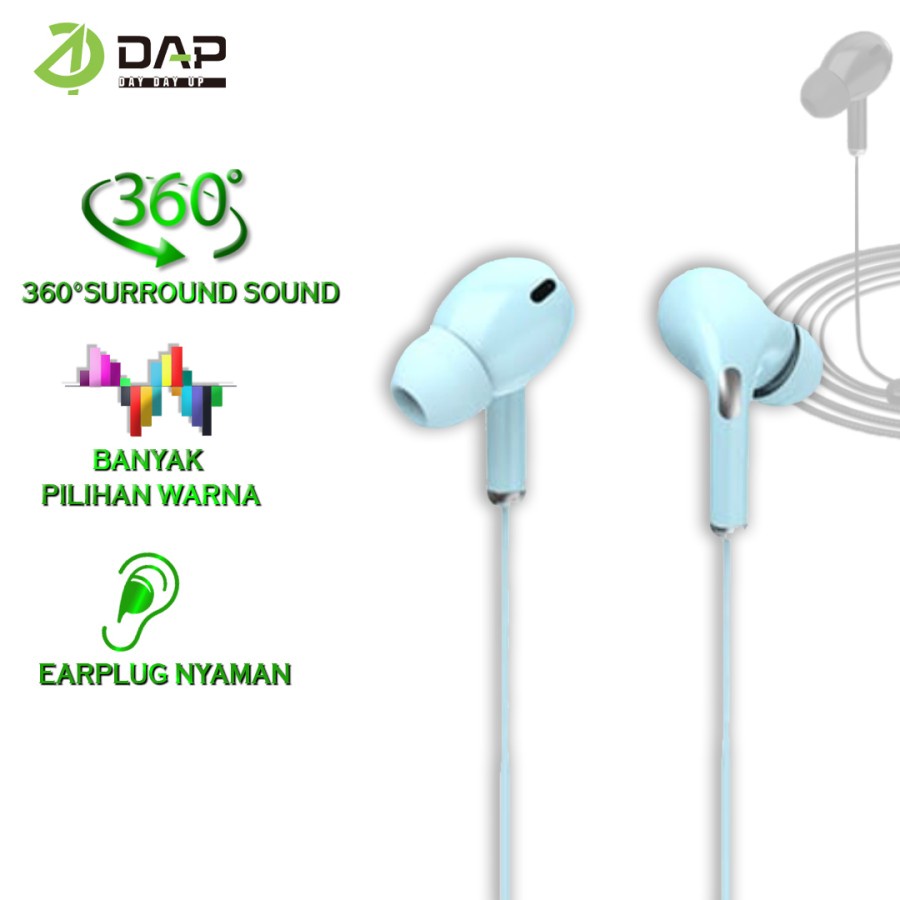 Headset With Mic DAP DH-F6 Headset Stereo 360 Surround Sound Jack 3.5