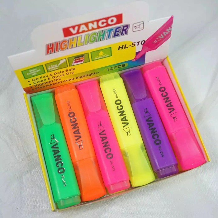 

Highlighter Marker Stabilo Vanco HL-510 and Sunwell