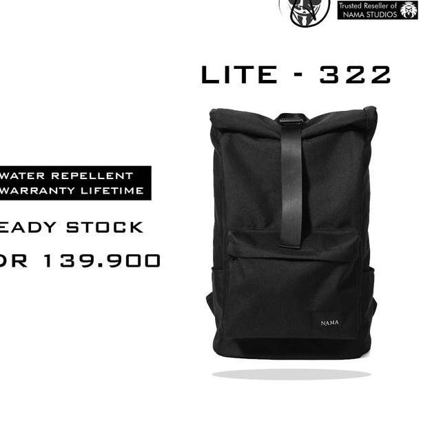 KEREN=>80% Tas Backpack Ready Stock Nama Studios Lite - 322 Army Green And Black - Hijau Tua J Shope