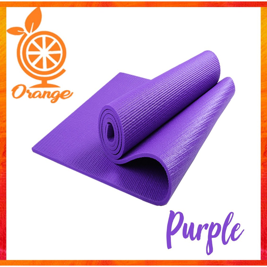 Matras yoga  Tebal - Matras yoga olahraga - Matras Senam Ungu Anti Slip Tebal serbaguna