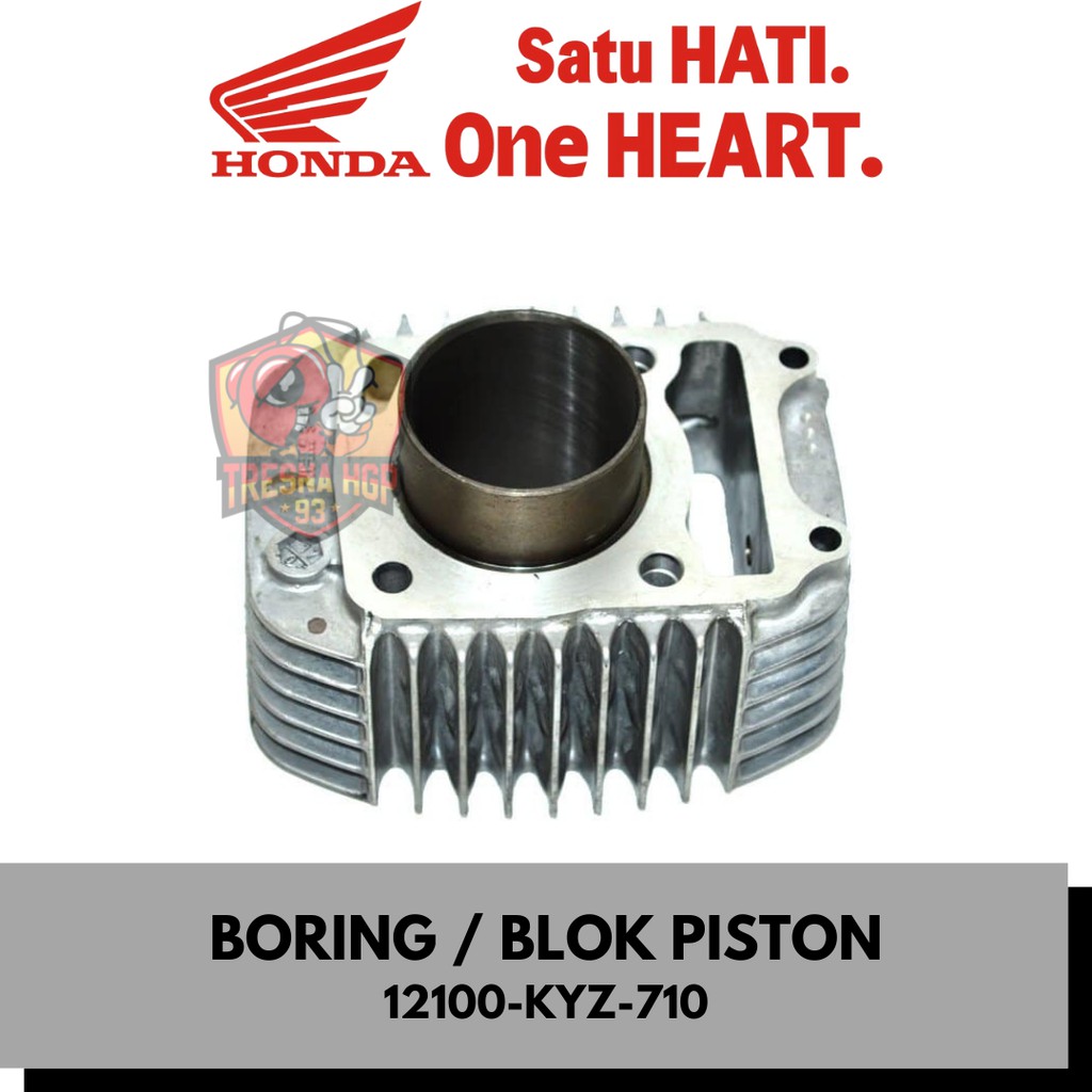 12100-KYZ-710 BORING / BLOK PISTON SUPRA X 125 FI HELM IN ORIGINAL | CYLINDER COMP 12100KYZ710