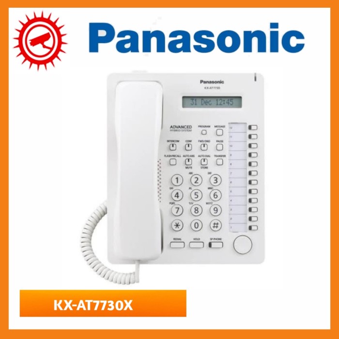 Pesawat Telepon Digital Panasonic PABX KX-AT7730x putih