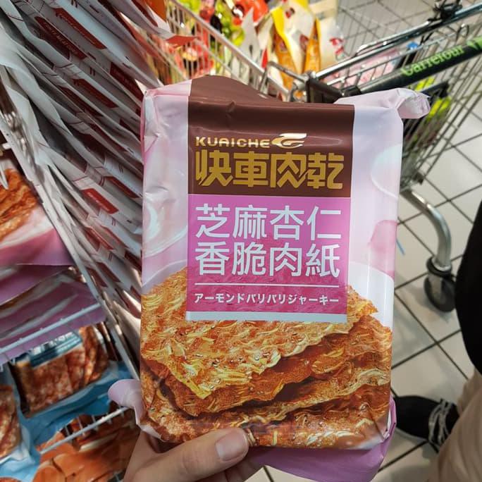 

Kuaiche dried pork makanan kering daging babi kerupuk oleh oleh taiwan - Sesame