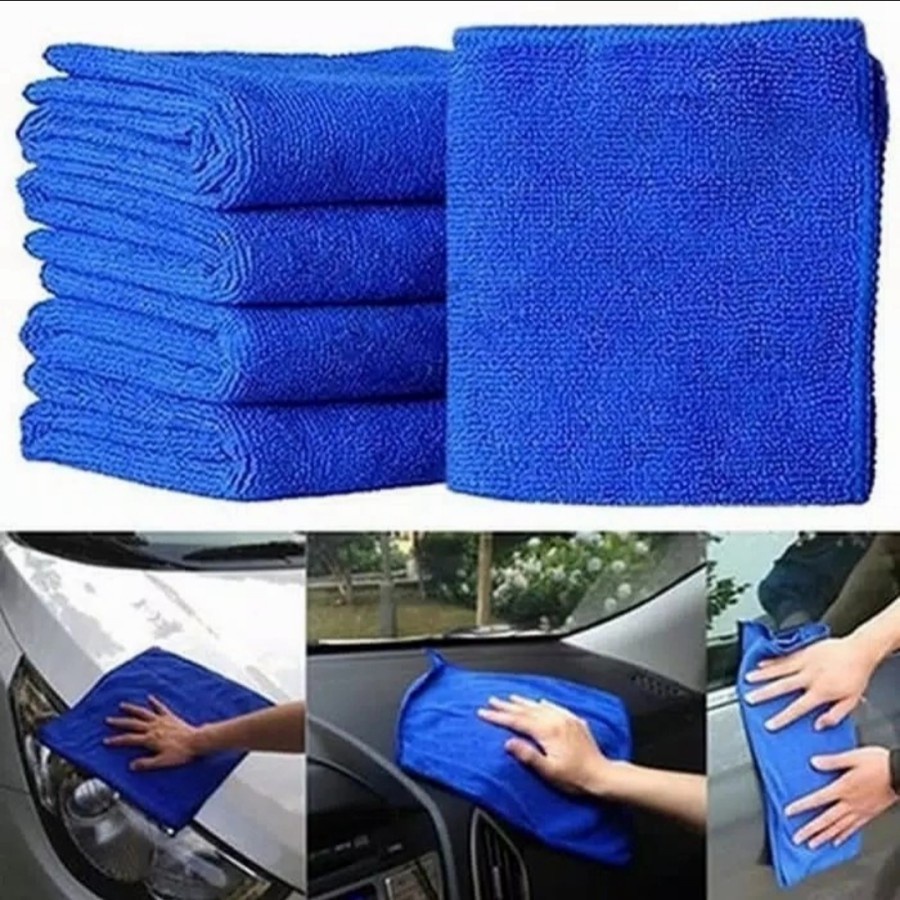 Lap Microfiber Motor Mobil 30 x 30 cm - Kain Lap Microfiber Serbaguna