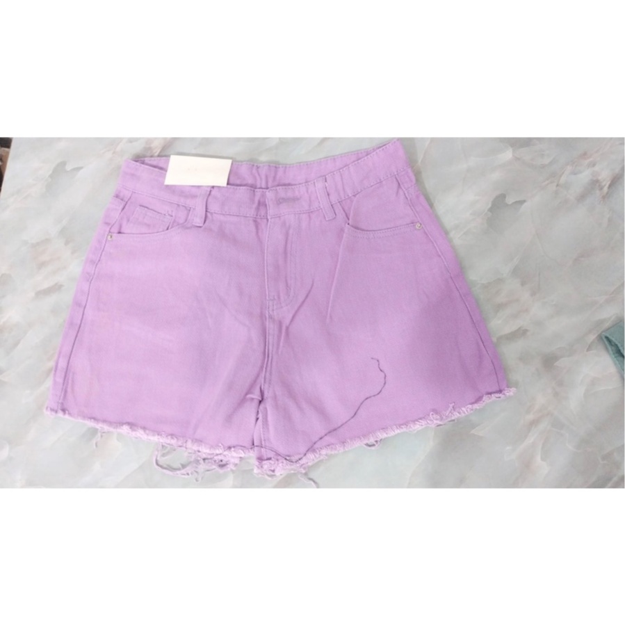 Nicebra Celana Pendek Jeans Wanita Sobek Hotpants Jeans Ripped 4069