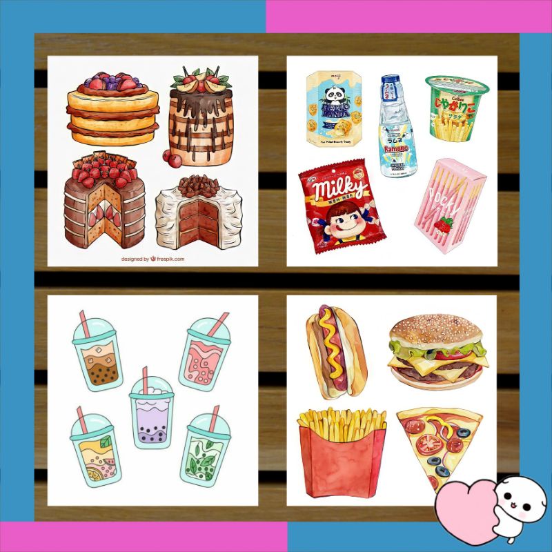stiker food / stiker case / stiker tumblr / stiker aesthetic