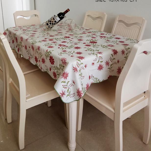 (BIG SIZE) Taplak Meja Makan Kotak Persegi Anti Air Alas PVC / Square Tables Clothes 137x183cm