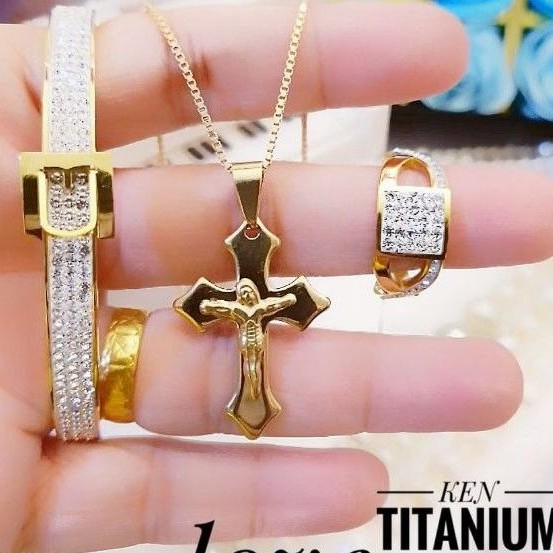 Titanium set perhiasan 2479