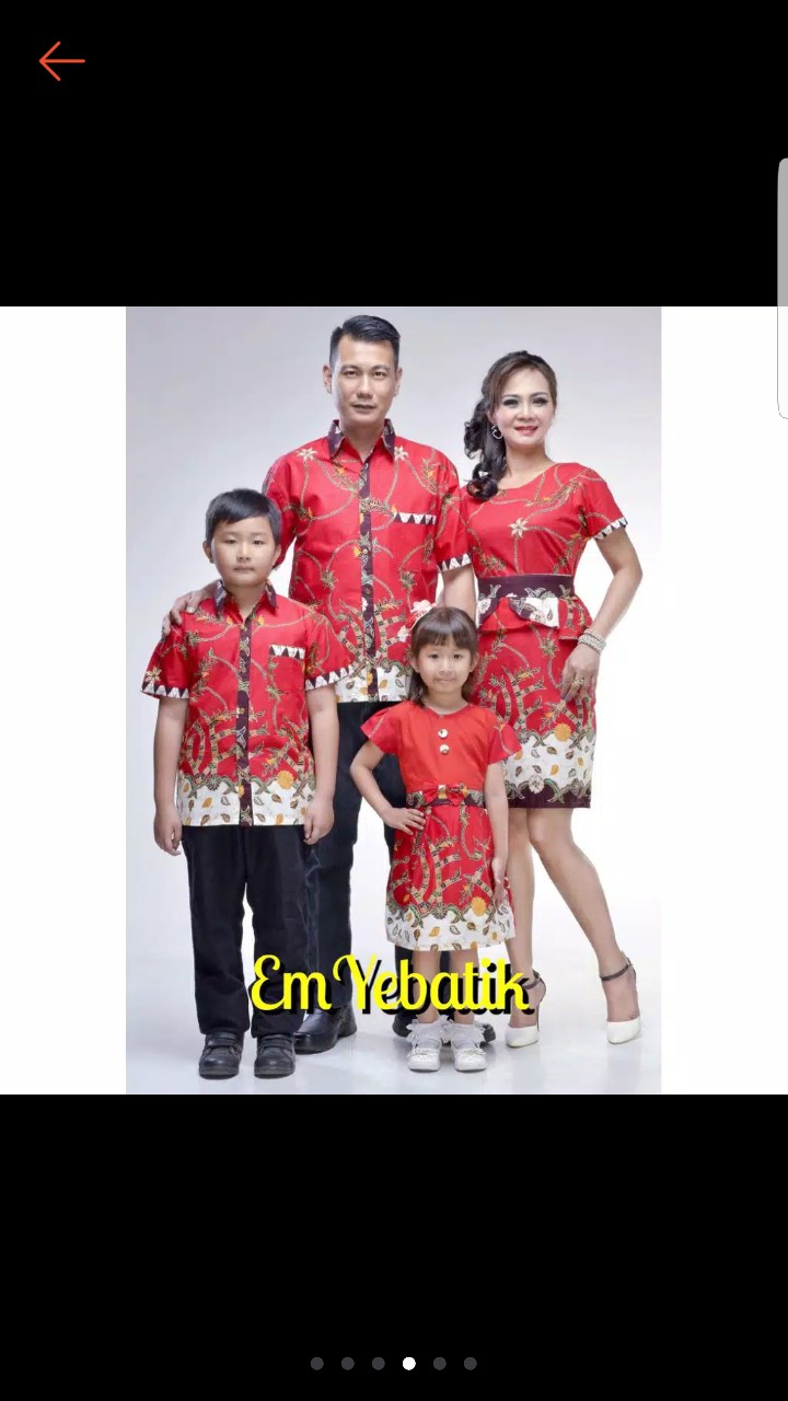 Sarimbit Keluarga/ Family Batik Rok N Blus Wanita Alena Gentong Hitam