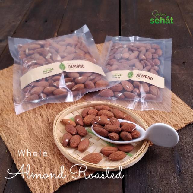 

Roasted Almond Whole 100 gram / Kacang Almond Panggang 100 gram