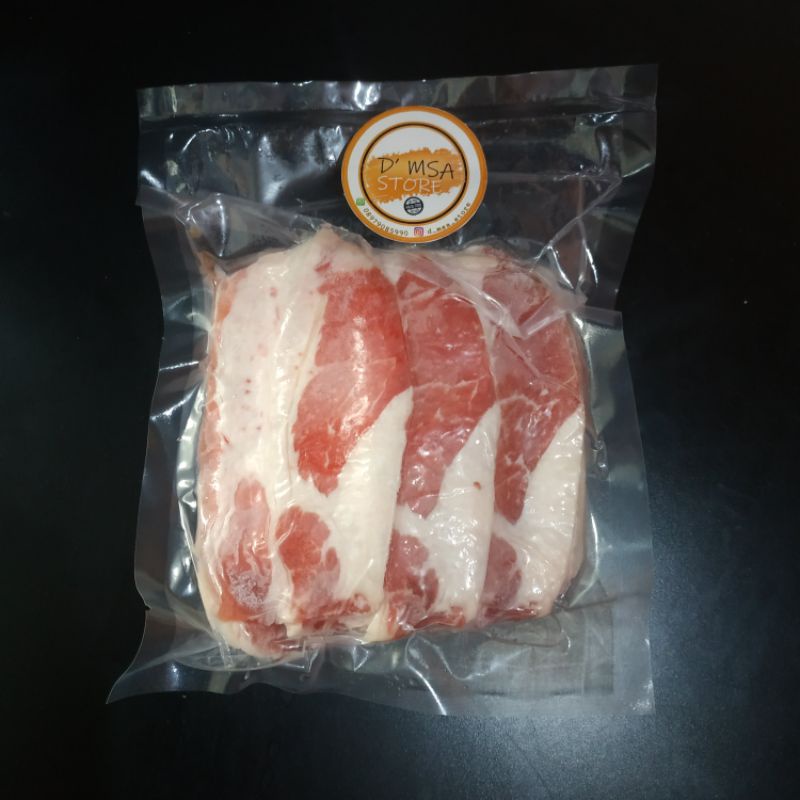 

US Sliced Beef Short Plate Juicy 100gr