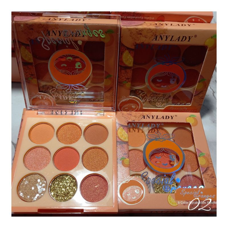 EYESHADOW ANYLADY 9COLOR PALETTE SWEET PEACH  PERPCS NO.791