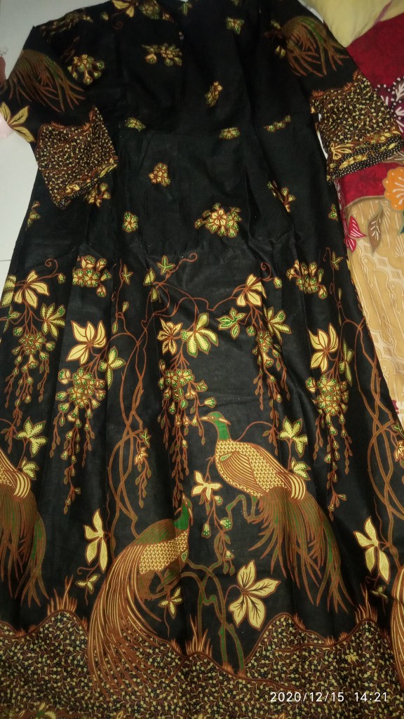 Gamis Batik Syari Terbaru Allsize Bercorak