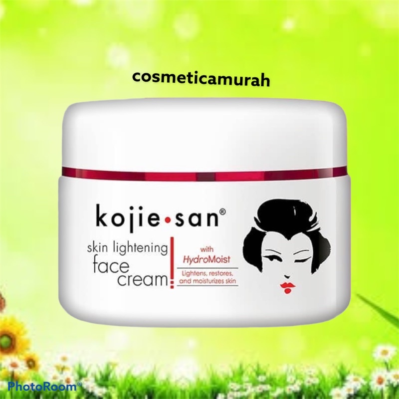 new with hydromoist - [ 30 gram ] kojie san face lightening cream 30 // cream kojie san lightening