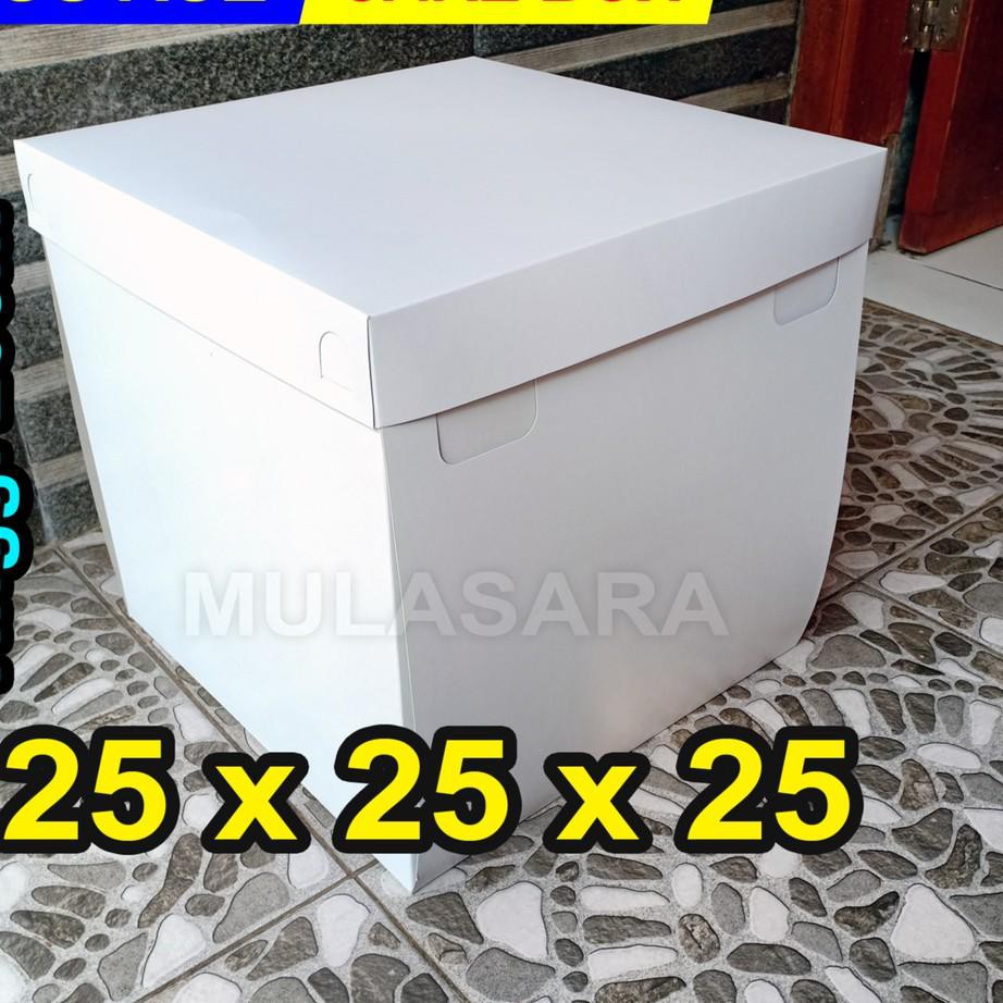 

Harga Bersahabat-375 Dus box 25x25x25 cm/25x25/Dus Kue ulang tahun/Box Kue/box Roti/Cake Box/kotak