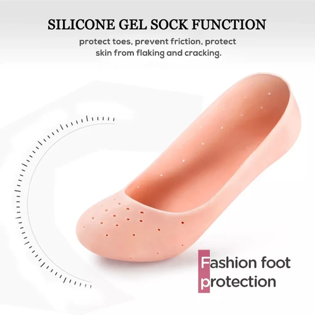 ORIGINAL INSOLE GEL SILICON KAUS KAKI GEL SILICON ANTI TUMIT PECAH SOL SILICON INVISIBLE SOCK