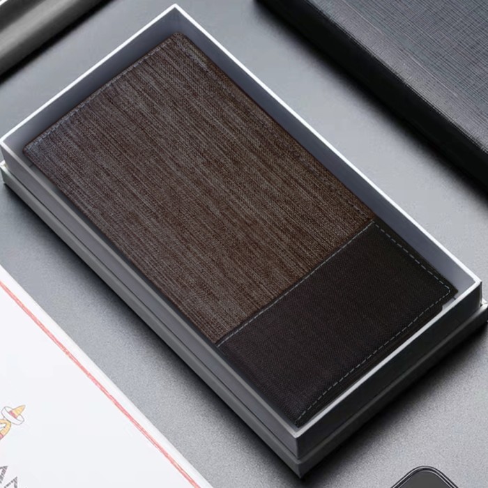 Dompet Pria Dompet Panjang CK51 Dompet Kanvas Dompet Lipat Polos Impor - Hitam