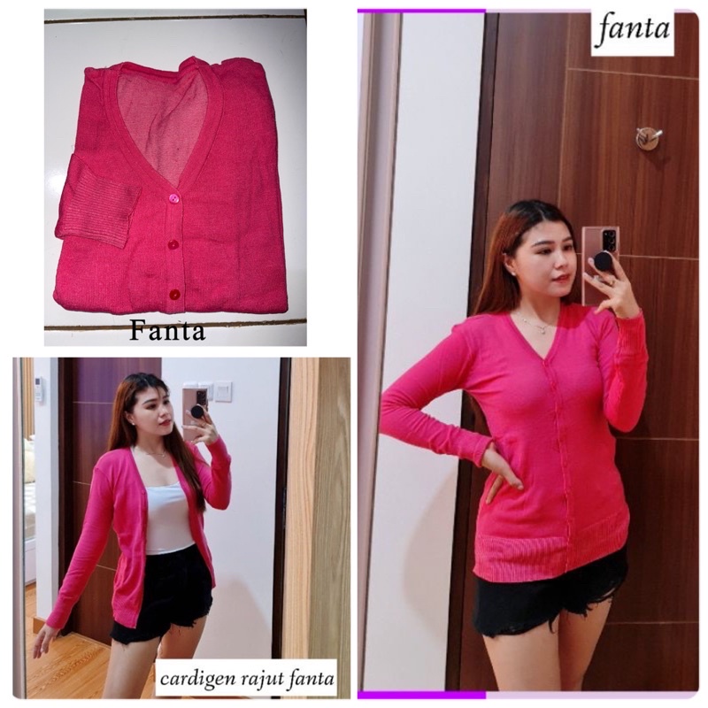 Best seller Cardigan rajut import basic REALPICT