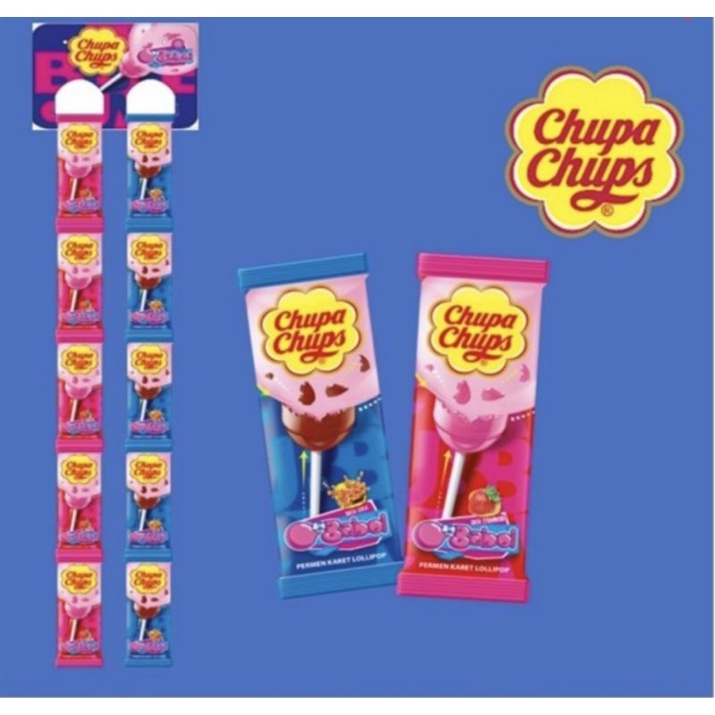 chupa chups gum filled lollipop satuan