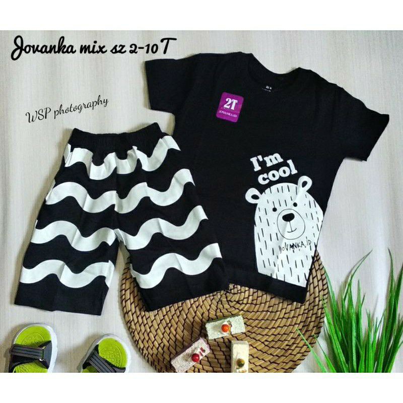 Baju Anak Setelan JOVANKA.ID Bahan COTTON PREMIUM