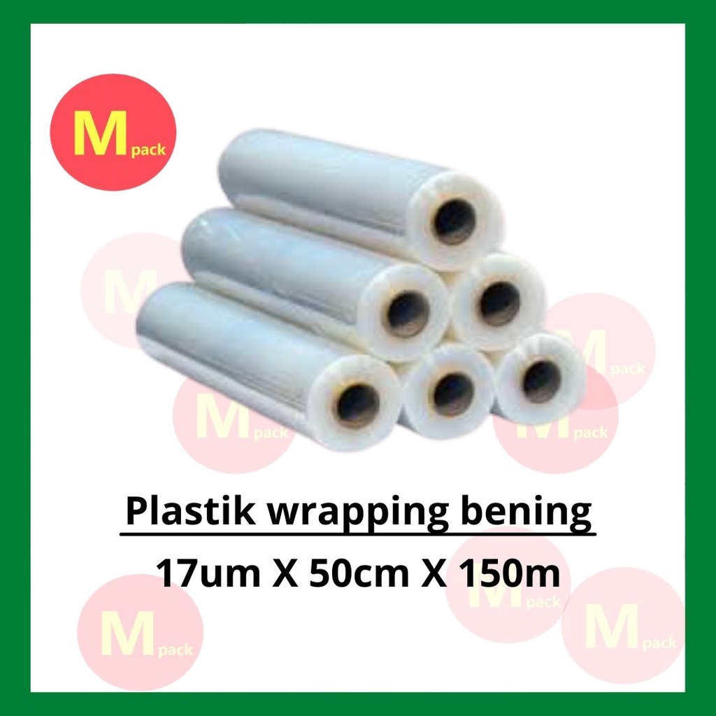 Jual Plastik Wrapping Barang Bening / Strech Film Uk 50cm X 150m ...