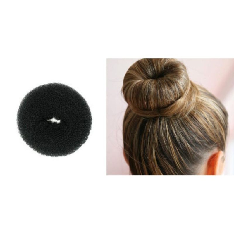 Vinztstore - Kunciran Rambut Donat Jumbo Ikat Rambut Korea Cepol Anak Dewasa Karet Korea