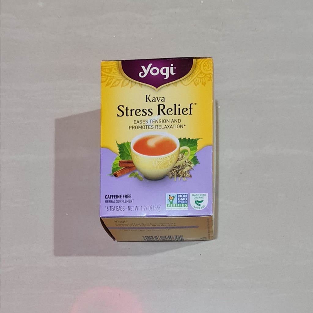 Yogi Tea Kava Stress Relief Eases Tension Relaxation 16 x 2.25 Gram