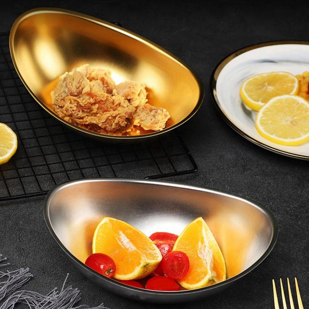 [Elegan] Salad Bowl Creative Tebal Rotisserie Gadget Dapur Piring Snack Alat Makan